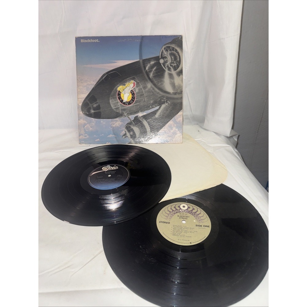 Blackfoot, Flyin' High, Epic Records PE 34378, 1976 Southern Rock +extra